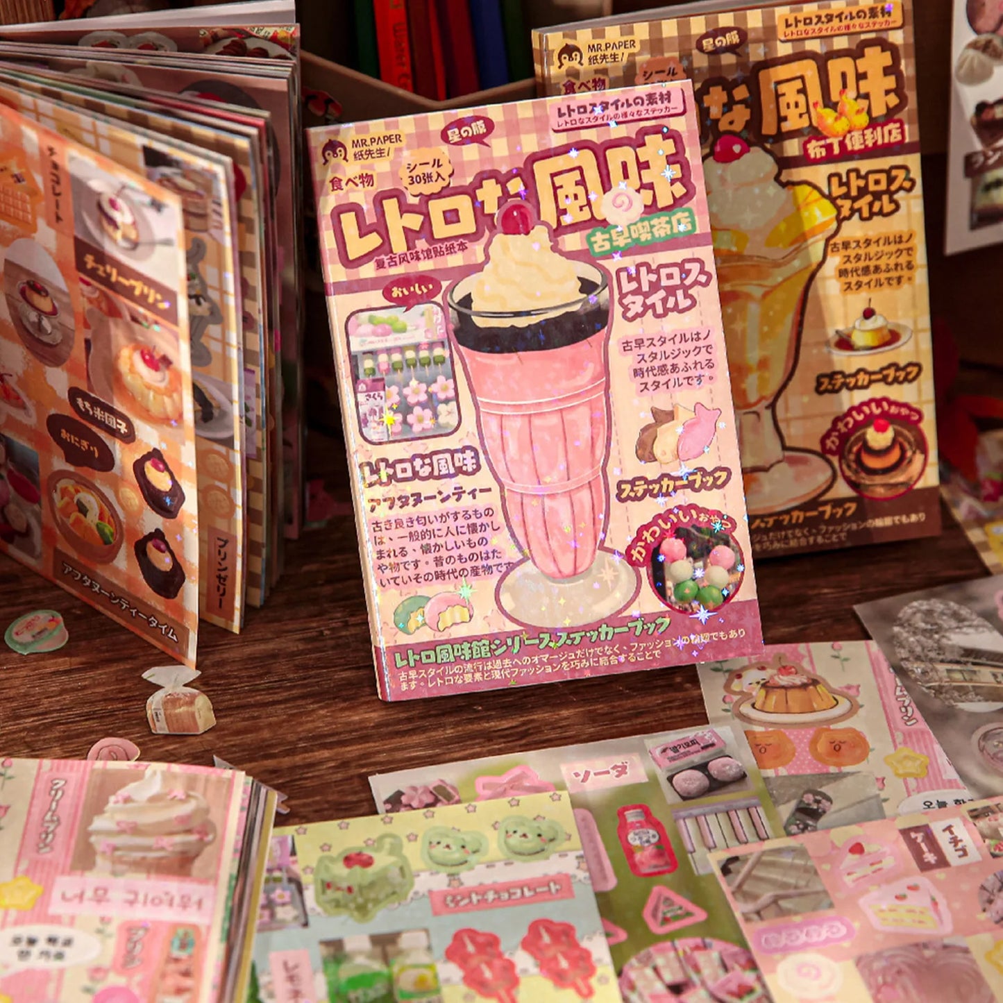 Japanese Style Cute Stickers Book Multi-theme Manga Handbook Decorative Sticker for Journal Diary Planner Album Phone Case